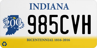 IN license plate 985CVH