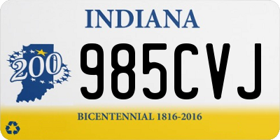 IN license plate 985CVJ