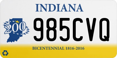 IN license plate 985CVQ