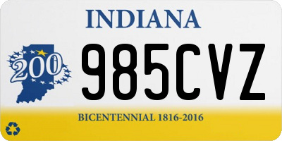 IN license plate 985CVZ