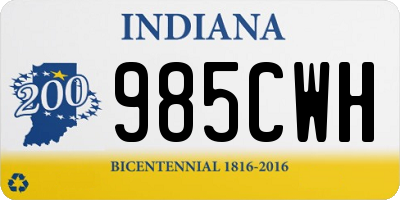 IN license plate 985CWH