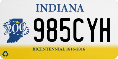 IN license plate 985CYH