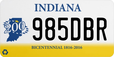 IN license plate 985DBR