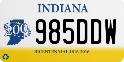 IN license plate 985DDW