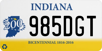 IN license plate 985DGT