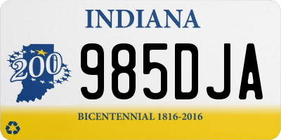 IN license plate 985DJA