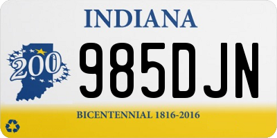 IN license plate 985DJN