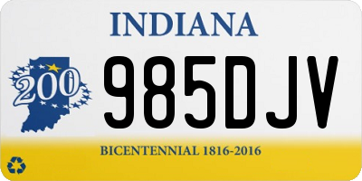 IN license plate 985DJV