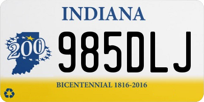 IN license plate 985DLJ