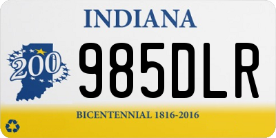 IN license plate 985DLR