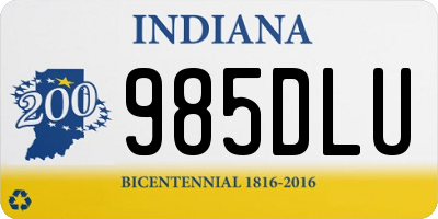 IN license plate 985DLU