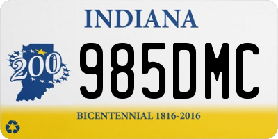 IN license plate 985DMC