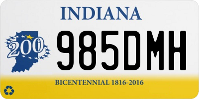 IN license plate 985DMH