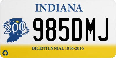 IN license plate 985DMJ