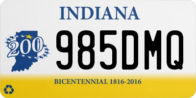 IN license plate 985DMQ