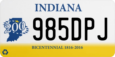 IN license plate 985DPJ