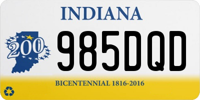 IN license plate 985DQD