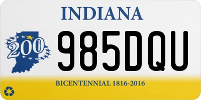 IN license plate 985DQU