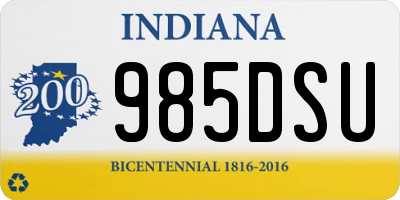 IN license plate 985DSU