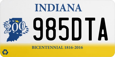 IN license plate 985DTA