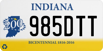 IN license plate 985DTT