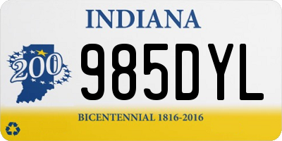IN license plate 985DYL