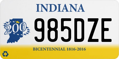 IN license plate 985DZE