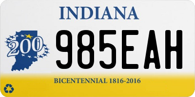 IN license plate 985EAH