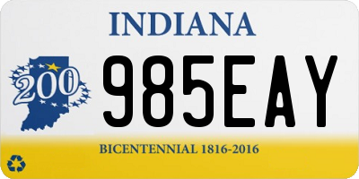 IN license plate 985EAY