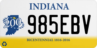 IN license plate 985EBV