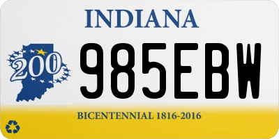 IN license plate 985EBW