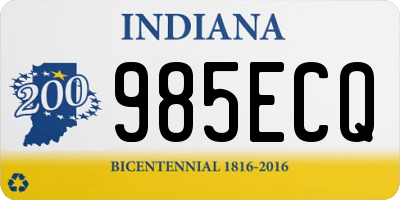 IN license plate 985ECQ