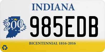 IN license plate 985EDB