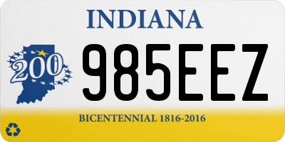 IN license plate 985EEZ