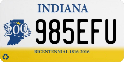 IN license plate 985EFU