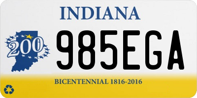 IN license plate 985EGA