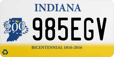 IN license plate 985EGV