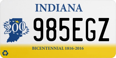 IN license plate 985EGZ