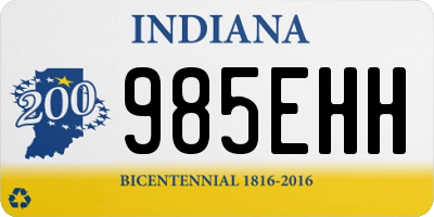 IN license plate 985EHH