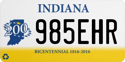 IN license plate 985EHR