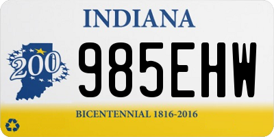 IN license plate 985EHW