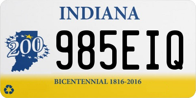 IN license plate 985EIQ