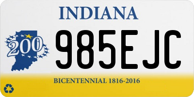 IN license plate 985EJC