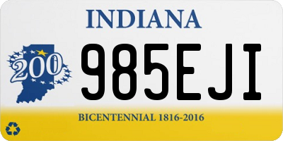 IN license plate 985EJI