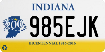 IN license plate 985EJK