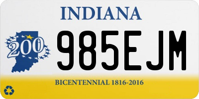 IN license plate 985EJM