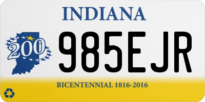 IN license plate 985EJR