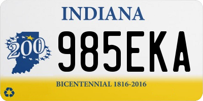 IN license plate 985EKA