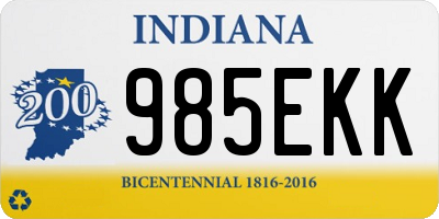 IN license plate 985EKK