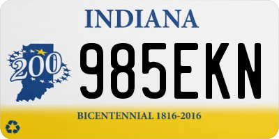 IN license plate 985EKN